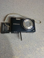 Samsung PL210 Digital Camera - No Accessory WORKS with Broken Batt Door