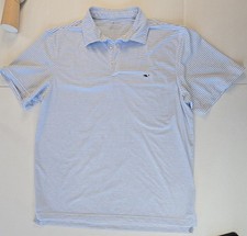 Vineyard Vines OTG On-The-Go Sankaty Performance Polo Shirt /Striped Large