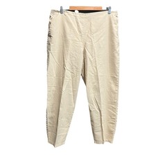 Eileen Fisher Beige Cotton Hemp Side Zip Women's Pants Size XL