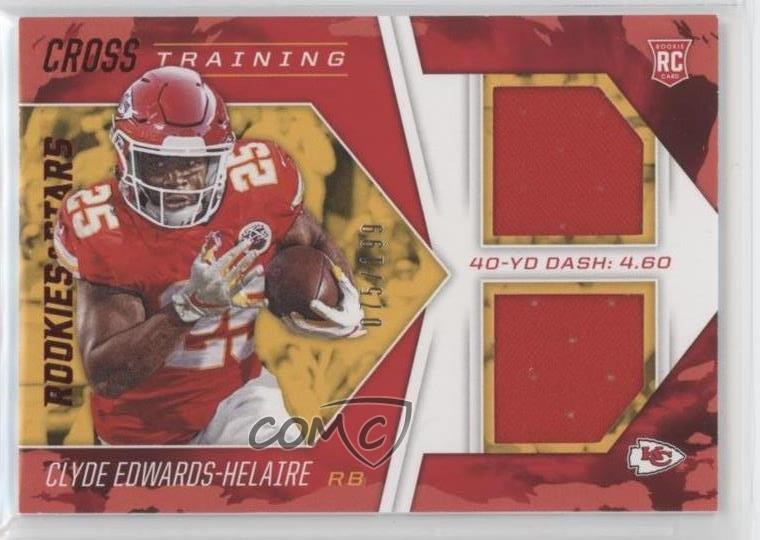 Clyde Edwards-Helaire Panini Rookies & Stars Cross Training Relics #CTCEH Base