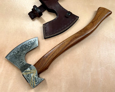 Handmade High Carbon Steel Damascus Axe Vintage style Collectible Gift 48cm