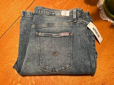 HUDSON JOLENE WIDE LEG HIGH RISE JEANS NWT 31 X 30 VERY NICE 