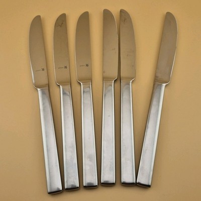 WMF Lyrik  Matt 6 Menümesser Cromargan Gebraucht Note 3-4 Protect