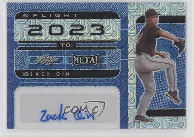2022 Leaf Metal Flight 2023 To Blue Mojo 4/5 Zack Qin #FT-ZQ1 Auto w5b