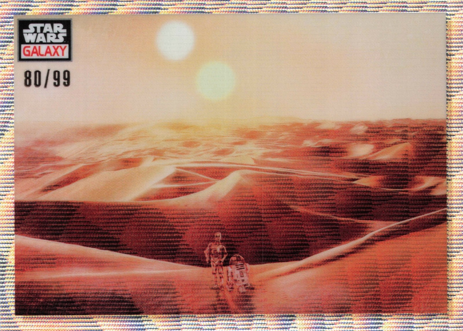 2023 Topps Chrome Star Wars Galaxy #91 Tatooine Sunset WAVE refractor /99