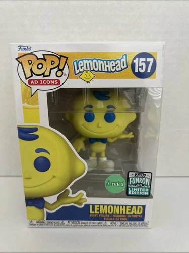 Funko Pop! Ad Icons Lemonhead (Scented) 157 Funkon 2022 Mint Condition Protector