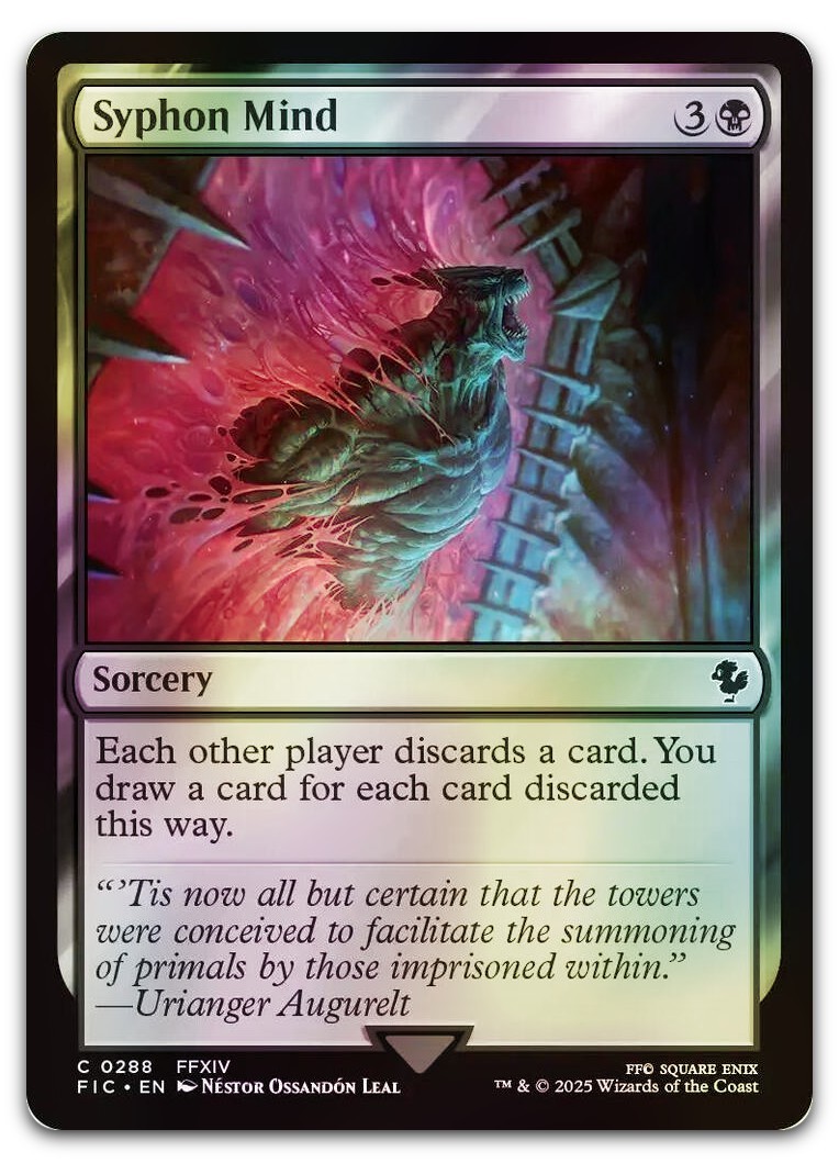 Syphon Mind (Surge Foil) #288 (NM) Final Fantasy FIC Magic MTG