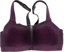Victoria's Secret VSX Knockout Front Close Sports Bra, High Impact Wine Marl NWT