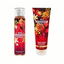 Bath  Body Works Wild Madagascar Vanilla Mist and Cream Set