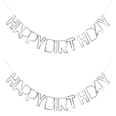 2 Count Geburtstag Party Dekoration Geburtstagsparty Geburtstagsbanner
