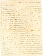 1857 Handwritten Letter Salem MA Personal Correspondence Early American Manuscri