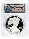 2010 W PROOF SILVER EAGLE PCGS PR70 LEONARD BUCKLEY SIGNED NATIVE AMERICAN CHIEF