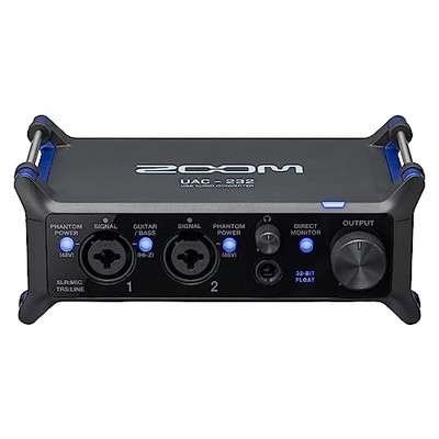 ZOOM UAC-232 USB Audio Interface 2-in/2-out specification Equipped