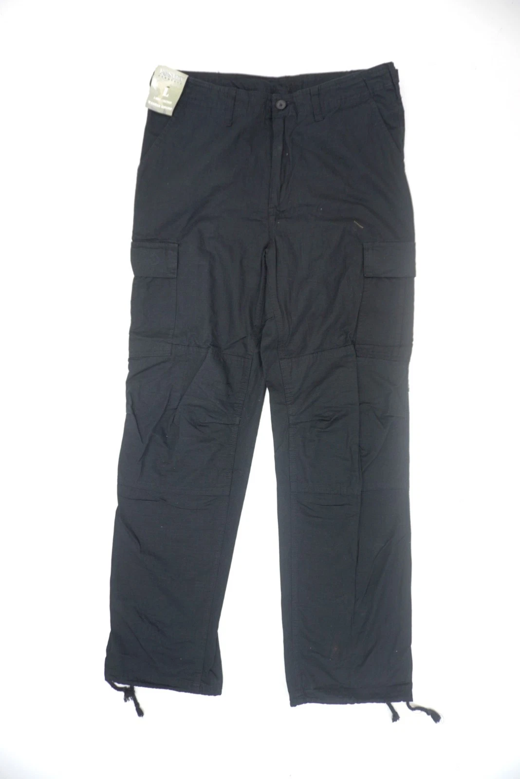 Black Cotton Army Tactical Ripstop Cargo Trouser Lightweight Combat Pants BDU