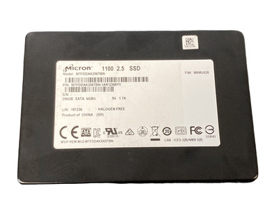 Micron 256GB 2.5'' SATA SSD MTFDDAK256TBN Internal Solid State Drive