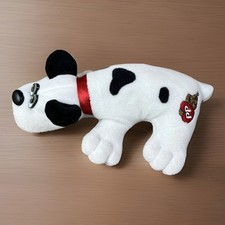 Pound Puppy 1986 Tonka WHITE AND BLACK Dog Plush Stuffed Red Collar Dalmatian