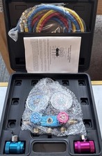 R1234YF Aluminum Manifold Gauge set, Hose Set...