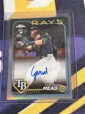 2024 Topps Chrome - Rookie Autographs Curtis Mead #RA-CME Refractor /499
