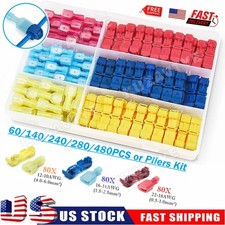 60/480X T-Tap Wire Connectors Quick Splice Terminal for Wiring with Storage Case