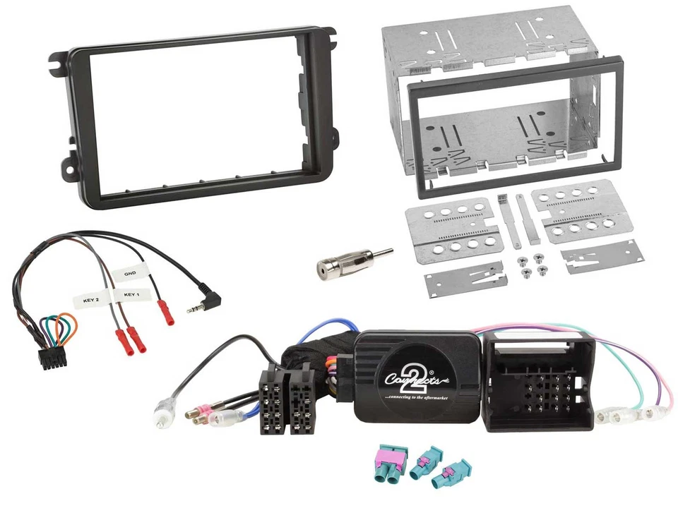 JVC USB Bluetooth 2DIN DAB Lenkrad Autoradio für VW Passat Polo Scirocco Sharan - Bild 3 von 4