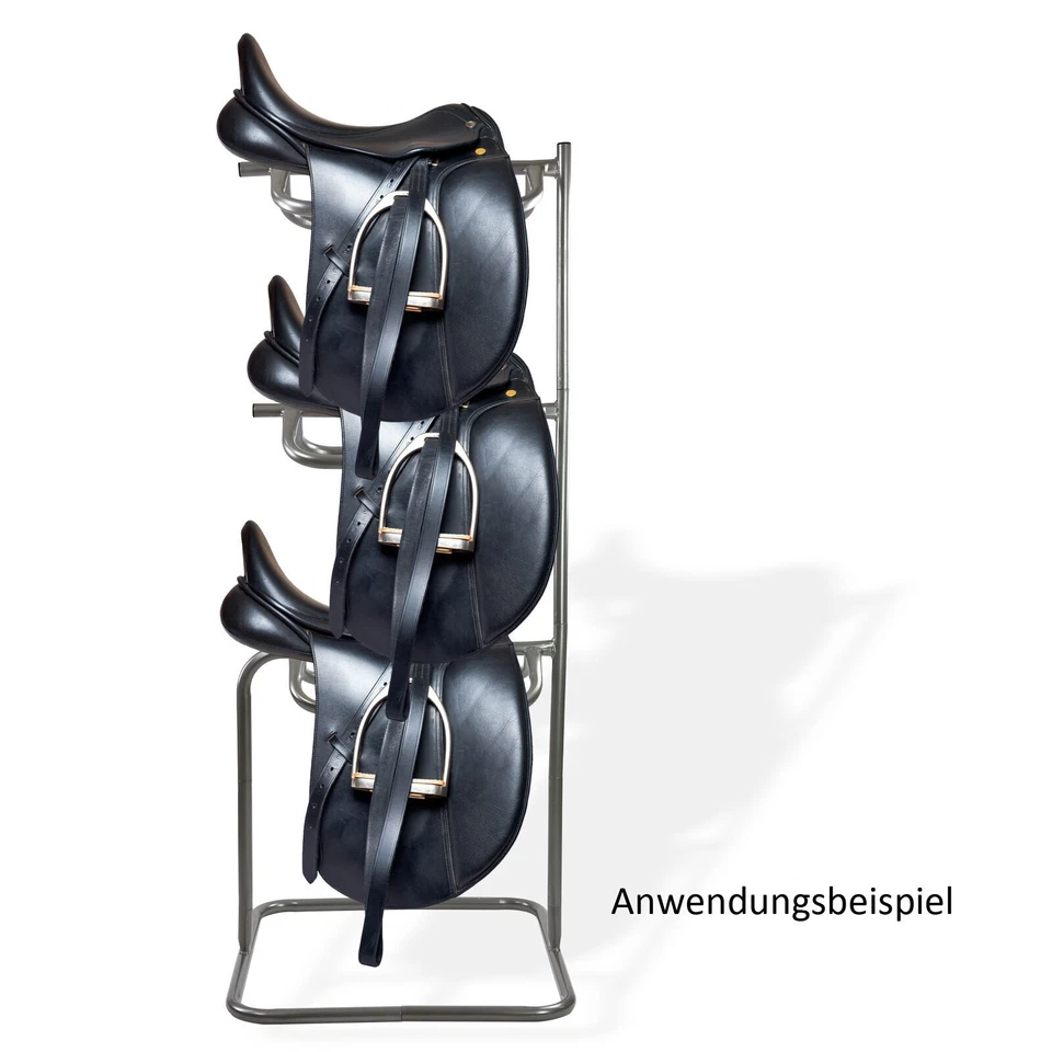 Metall Pferde Sattelhalter Pferdesattel Sattel Halter Ständer SH3 für 3 Sättel - Bild 2 von 4