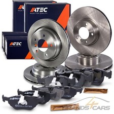 ATEC BREMSSCHEIBEN+BREMSBELÄGE BREMSKLÖTZE VO+HI FÜR BMW 5-ER E39 530-540 96-03