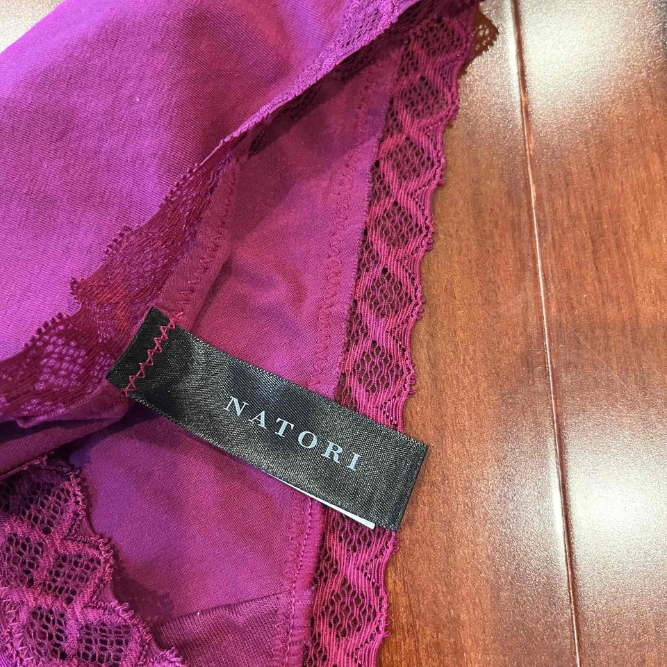 New NWOT Natori Berry Purple Lingerie Bra Panty Set Lace Intimates Small - Image 3 of 4