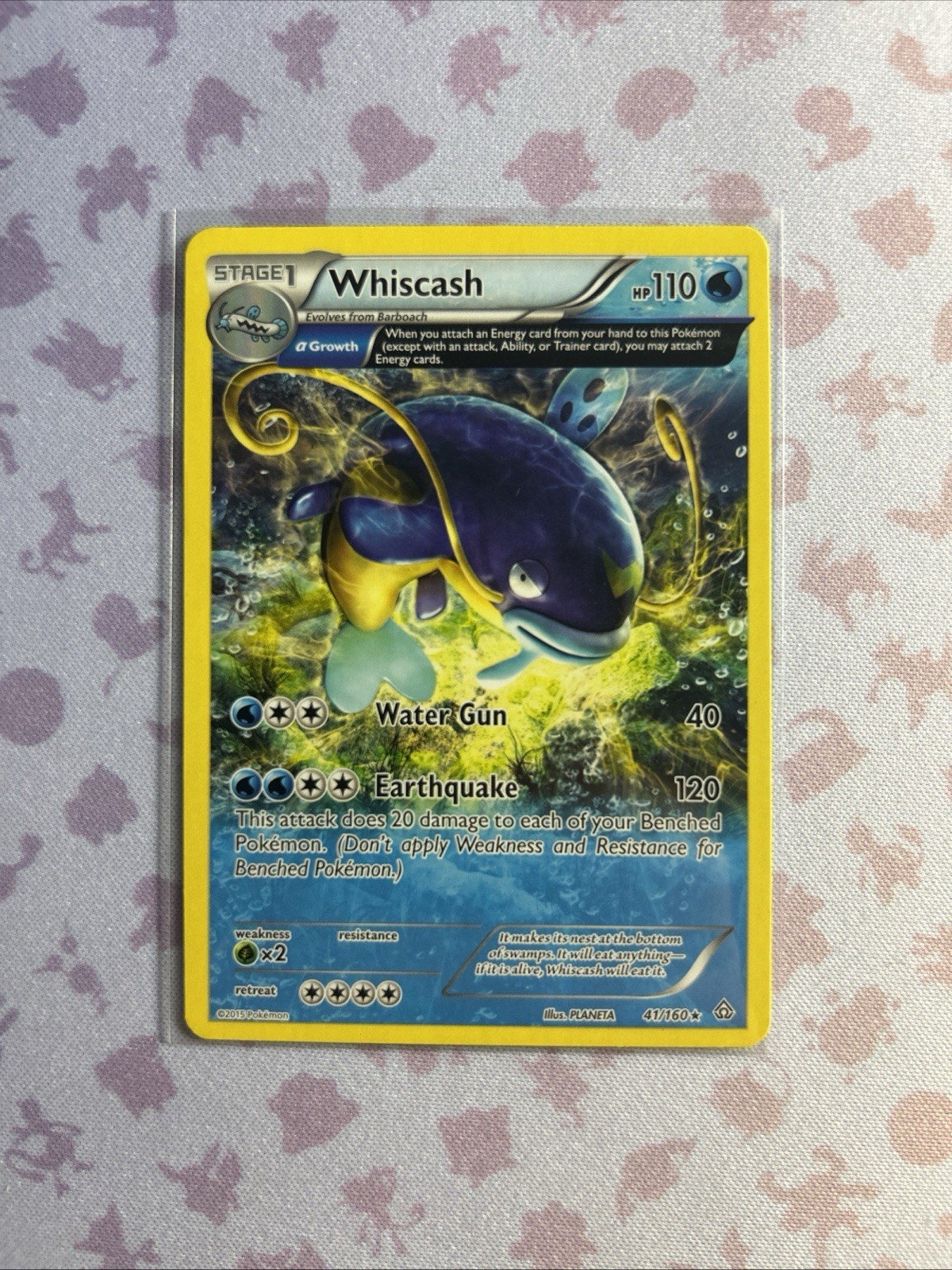 Whiscash (Alpha) 41/160 Rare XY Primal Clash Pokemon TCG LP