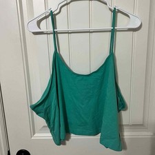 BP Camisole Women 4X Teal Green NEW Cotton Bl...