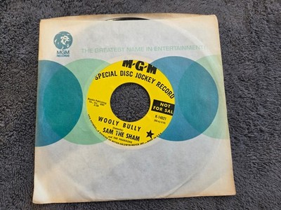 SAM THE SHAM WOOLY BULLY PROMO DJ COPY MGM K-14021 AIN'T GONNA MOVE