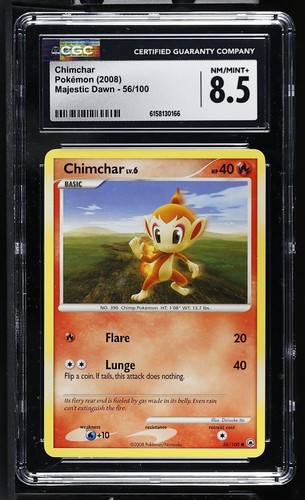 Chimchar graded CGC 8.5 for sale on eBay