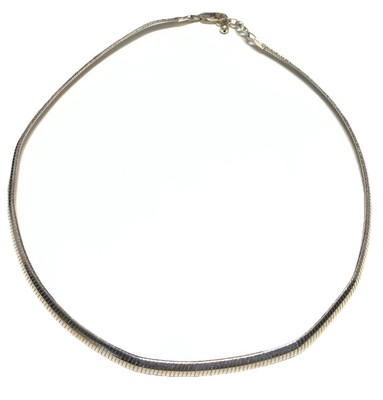IBB Sterling Silver 925 Omega Chain Necklace 16-inches KU41