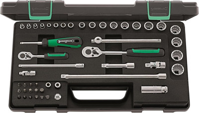 Premium 48-Piece 1/4'' Socket Set with Durable Case - German Quality
