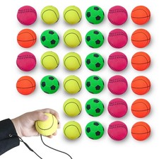 ZUYEE 32-Pack 1.85 Inch Wrist Return Balls Children's Sports Wrist Exercise Toy
