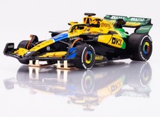 AFX 22120 HO Yellow/Green MCLaren MCL38 F1 4 Senna Monaco 2024 Slot Car