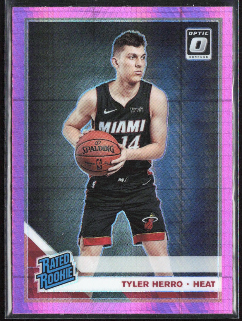 2019-20 Panini Donruss Optic Tyler Herro Hyper Pink Prizm Rookie RC #172