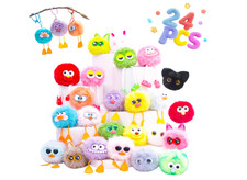 24 PCs Kids Keychains - Easter Egg Fillers for Kids Easter Egg Stuffers Birthday