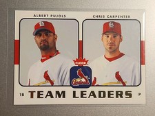 2004 Fleer Team Leaders Albert Pujols Chris Carpenter #TL-25