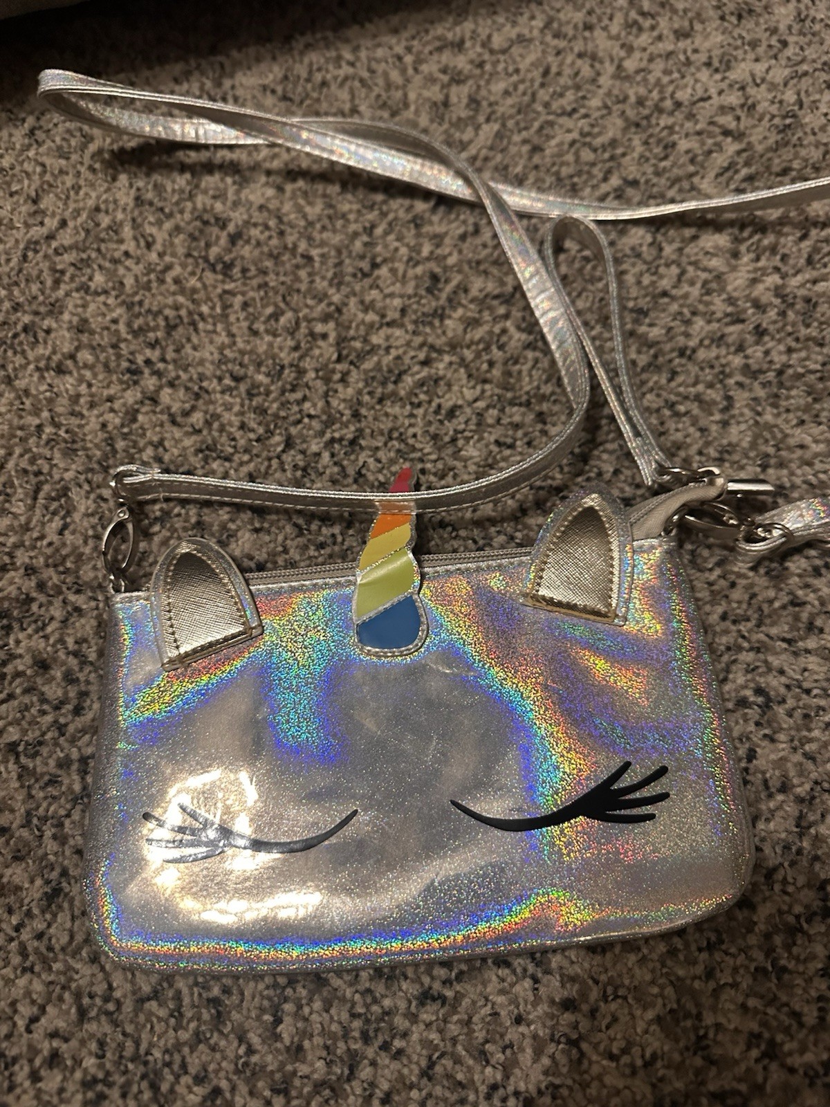 Golden Sequin Unicorn Purse for Girls