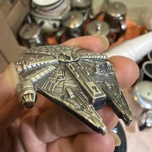 Millennium Falcon Hand Poured 999 Fine Silver Star War 3.18 Oz Insane Detail