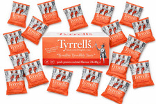 Tyrrells Crisps | Posh Prawn Cocktail Flavour | Full Case 24x40g LONG EXPIRY 