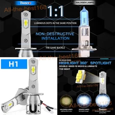 Error Free Auto LED Headlight Bulb Low Beam H1 Conversion Kit 6000K 20000LM Bulb