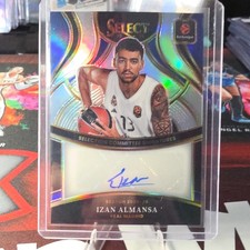 Panini 2025-26 Select EuroLeague Izan Almansa Prizm Auto #SCS-IZN Real Madrid