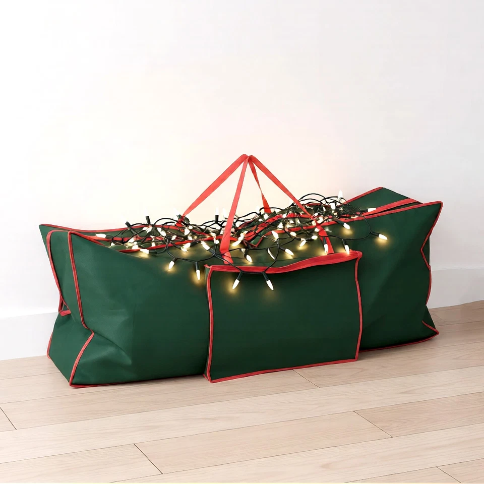 Christmas Zip Up Storage Bag Xmas Gift Wrap Organiser Sturdy Tree Cover Sack