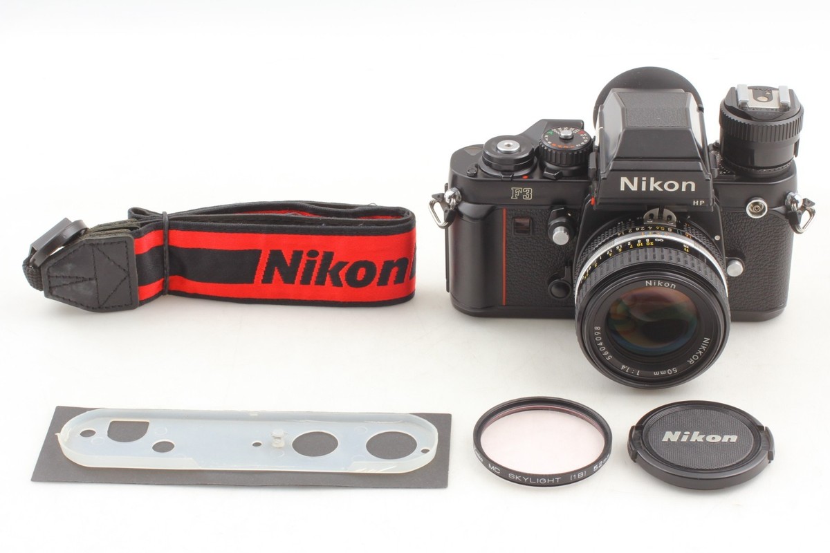 N MINT w/strap】 Nikon F3 HP 35mm SLR Film Camera Ai-s 50mm