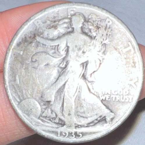 Liberty Walking Half Dollar 1935 Silver Circulated Business Strike US Coin