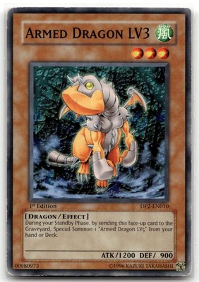 Armed Dragon LV3 DP2-EN010 1st Edition Common Yu-Gi-Oh TCG MP
