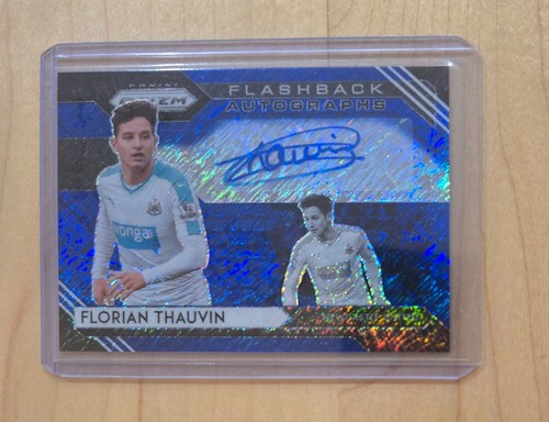2020-21 Panini Prizm Premier League Soccer FLORIAN THAUVIN Blue Shimmer Auto