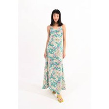 Lili Sidonio Molly Bracken Cami Slip Dress Printed Maxi Butterflies Large L