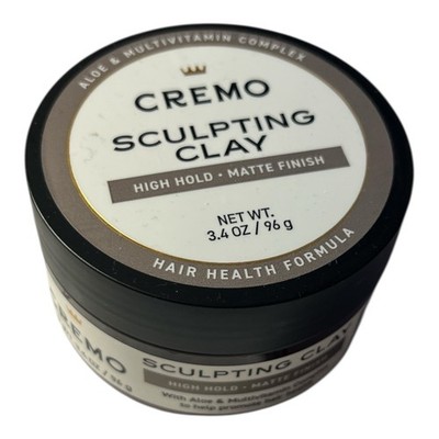 Cremo Mens Hair Clay Premium Barber Grade Sculpting Clay High Hold 4 oz